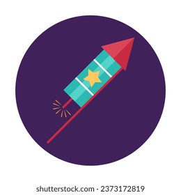 Diwali element. Indian festival of lights icon. Colorful deepavali sign on a background. Vector illustration in flat cartoon style