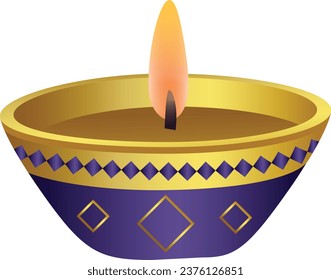 Diwali Festival diya Dekoration Design