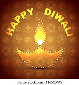 diwali festival diya vector background