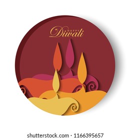 Diwali festival greeting card with Diwali diya (oil lamp Beautiful vector for Festival of Lights, Happy Diwali celebration. Diwali festival greeting card with Diwali diya (oil lamp Beautiful vector for Festival of Lights, Happy Diwali celebration.
