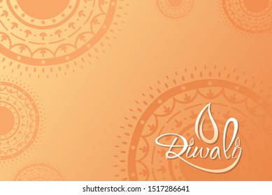 Diwali festival of light in india. creative diwali greeting card design. Vector illustration