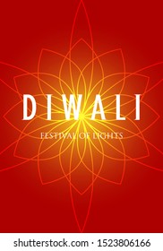 diwali festival of lights greeting card or banner vector design. eps10