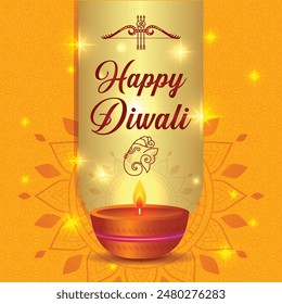 Diwali Festival, Festival Offer Poster Design Template India Festival, lighting