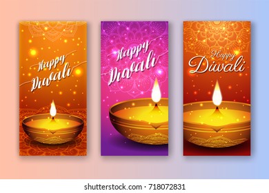 Diwali festival sale banner and poster background. Cultural festival in India advertisement banner. Vector illustration