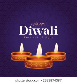 Diwali festival social media post vector editable colorful template 