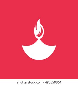 Diwali festival vector, clip art. Also useful as icon, logo, greeting card, web element, symbol, graphic image, silhouette and illustration.
