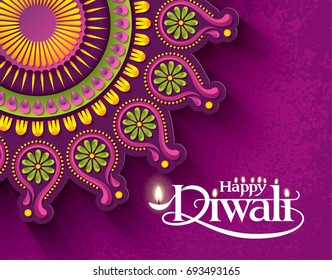 Diwali Festival. Vector illustration