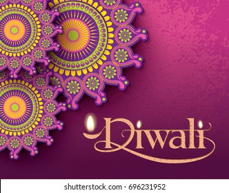 Diwali Festival. Vector illustration