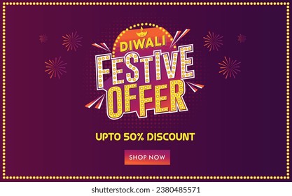 Diwali Festive Offer. Sale Advertisement  Template. Deepawali  offers Retail Marketing Promotional Template. Logo Unit. Mnemonic Design