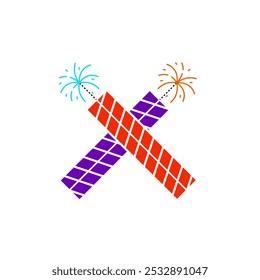 diwali fire cracker vector eps
