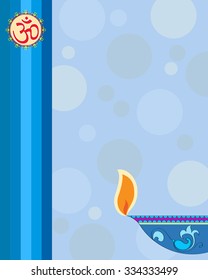Diwali Grußkartendesign, Vektorkunst