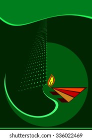 Diwali Greeting Design Vector Art