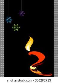 Diwali Greeting Design Vector Art