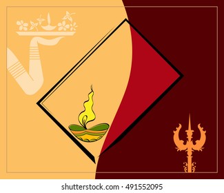 Diwali Greeting Design Vector Art