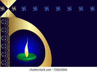 Diwali Greeting Design Vector Art