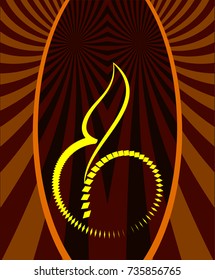 Arte vector de diseño de saludo Diwali