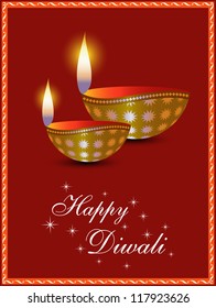 Diwali Greeting (EPS10 Vector)