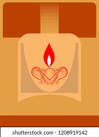 Diwali Greeting, Festival Of Light Vector Art Illustration