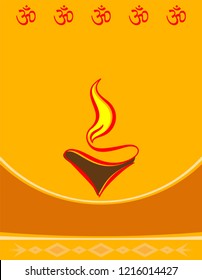 Diwali Greeting, Festival Of Light Vector Art Illustration