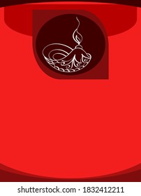 Diwali Greeting, Festival Of Light Vector Art Illustration