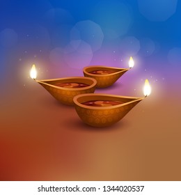 Diwali greetings design. EPS file come with layers.
