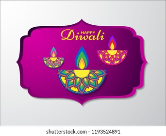 Diwali holiday background design