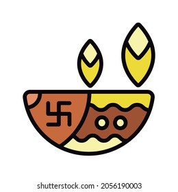 Diwali Icon For Diwali Festival India