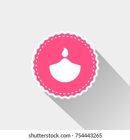 Diwali icon with long shadow