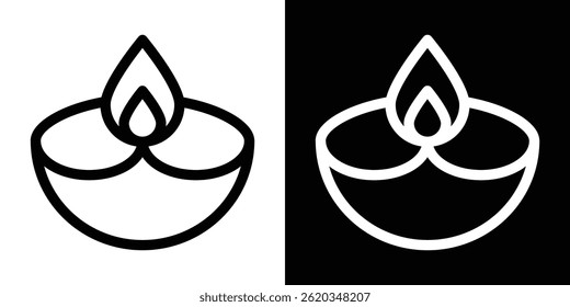 Diwali icon vector for web and mobile app. Symbol isolated.