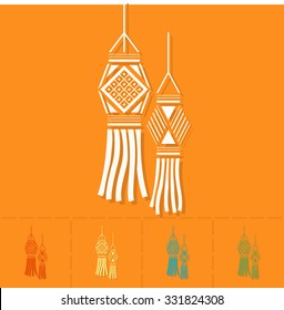 Diwali. Indian Festival Icon. Simple and Minimalistic Style. Vector