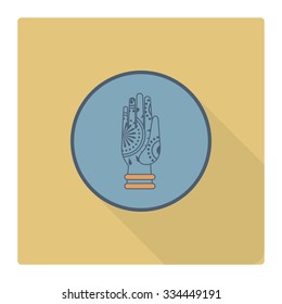 Diwali. Indian Festival Icon. Simple and Minimalistic Style. Vector