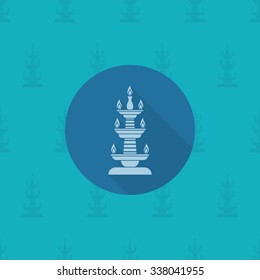 Diwali. Indian Festival Icon. Simple and Minimalistic Style. Vector