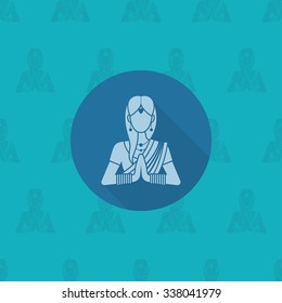 Diwali. Indian Festival Icon. Simple and Minimalistic Style. Vector