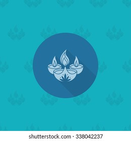 Diwali. Indian Festival Icon. Simple and Minimalistic Style. Vector
