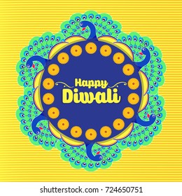 Diwali (Indian festival of lights) vector illustration for banner, background and poster with festive elements and creative concept. 