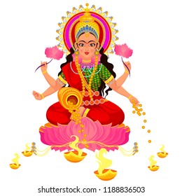 Diwali Indian holiday with Parvati Hindu goddess