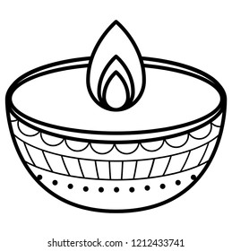 Diwali lamp design