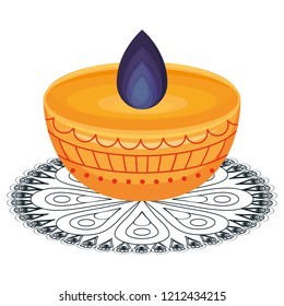 Diwali lamp design