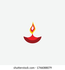 Diwali lamp graphic element Illustration template design