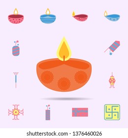 diwali lamp icon. diwali icons universal set for web and mobile