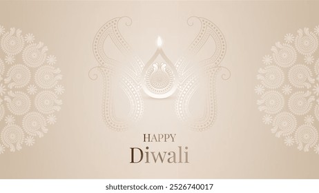 Diwali light Minimalistisch Luxus beige Farbe