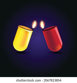 DIWALI: Medicine tablet Diwali Light concept for Diwali greetings poster
