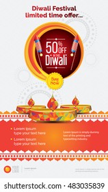 Diwali Offer Poster Design Layout Template