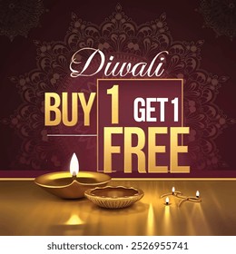 Cartaz de oferta Diwali, Cartão de venda Diwali