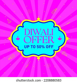 Diwali offer premium logo unit with celebration background. Up to off offer logo, tag, unit, festival logo.