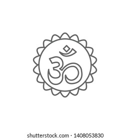 Diwali, om, Hinduism icon. Element of Diwali icon. Thin line icon for website design and development, app development. Premium icon
