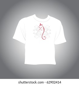diwali pattern tshirt isolated on grey background
