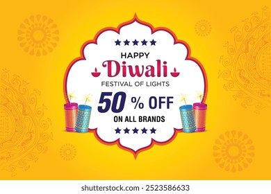 Diwali Venta Publicidad, Anuncio, Póster, Diseño Vector Plantilla, concepto de volante creativo, elemento de Diseño gráfico