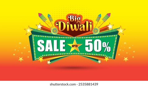 Diwali sale banner. Colorful Abstract Advertising Sale Logo Unit. Promo, Loo Design, 3d, Label Design, Marketing