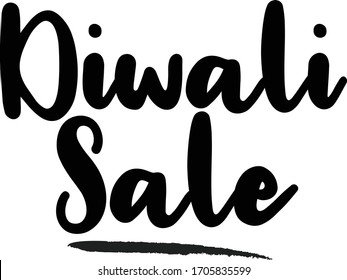 Diwali Sale Calligraphy Handwritten Lettering for Sale Banners, Flyers, Brochures and 
Graphic Design Templates,